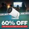 MovieHub™ Ultra HD Projector + FREE Projector Screen