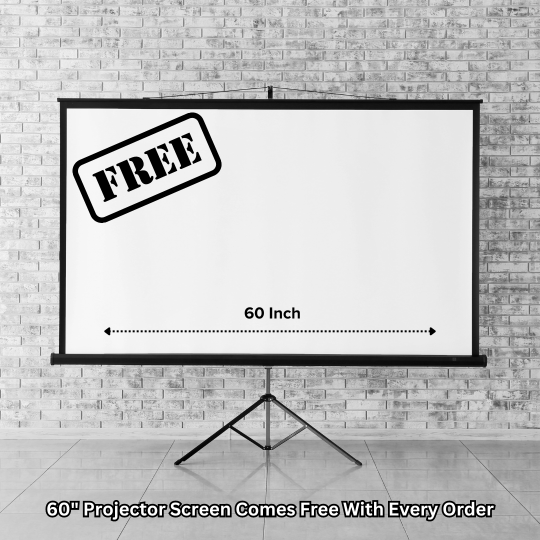 MovieHub™ Ultra HD Projector + FREE Projector Screen